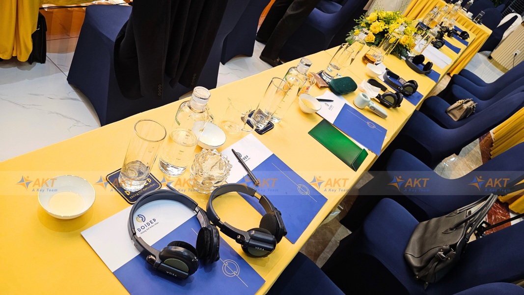 Nam A Bank green finance event – tea reception at Tea Resort – international financial documents