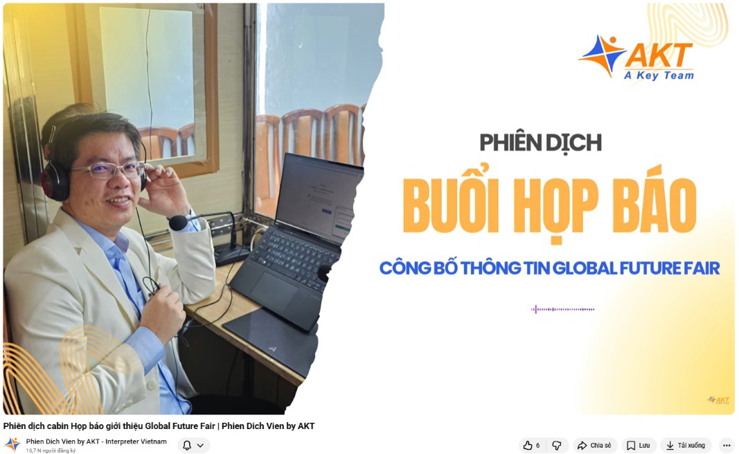 Phiên dịch cabin Họp báo giới thiệu Global Future Fair