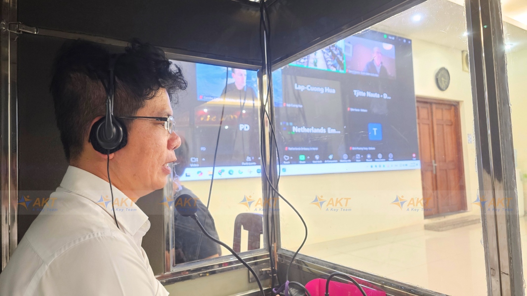 Phiên dịch Hybrid AKT phiên dịch Hội thảo bàn tròn TPHCM Hà Lan về chống ngập.